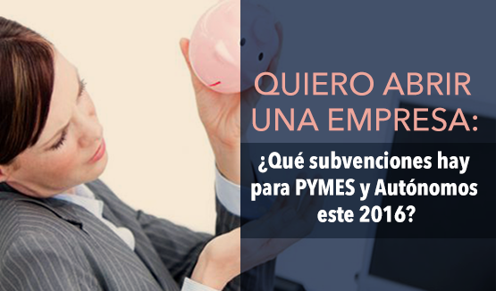 Subvenciones para pymes y autonomos este 2016